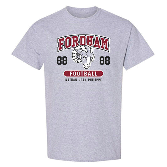 Fordham - NCAA Football : Nathan Jean Philippe - Fashion Shersey T-Shirt-0