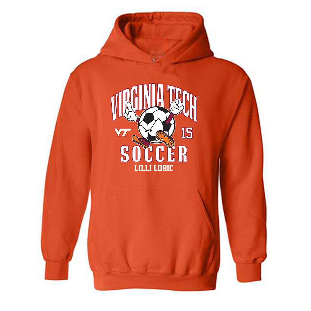 Virginia Tech - NCAA Women's Soccer : Lilli Lubic - Fashion Shersey Hooded Sweatshirt-0