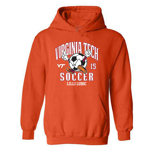 Virginia Tech - NCAA Women's Soccer : Lilli Lubic - Fashion Shersey Hooded Sweatshirt-0