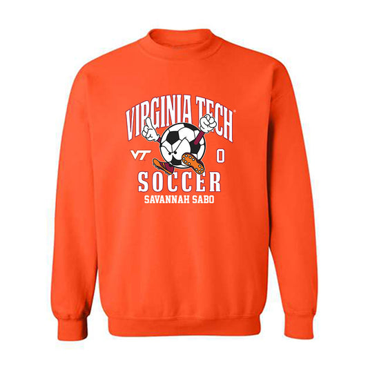 Virginia Tech - NCAA Women's Soccer : Savannah Sabo - Fashion Shersey Crewneck Sweatshirt-0