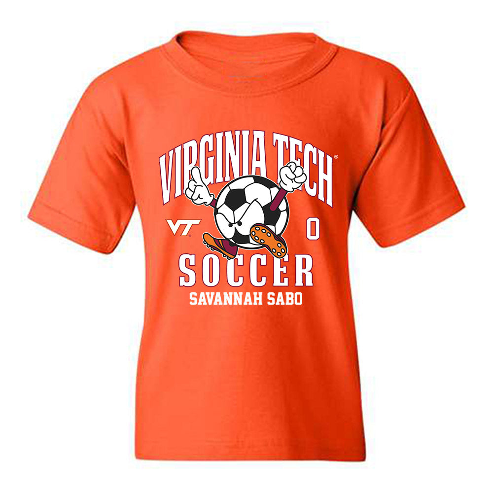 Virginia Tech - NCAA Women's Soccer : Savannah Sabo - Fashion Shersey Youth T-Shirt-0