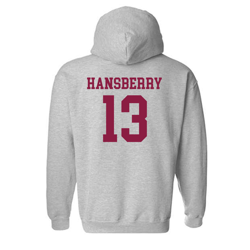 Virginia Tech - NCAA Men's Basketball : Amani Hansberry - Fashion Shersey Hooded Sweatshirt-1
