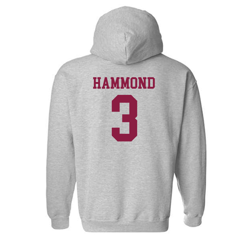 Virginia Tech - NCAA Men's Basketball : Ben Hammond - Fashion Shersey Hooded Sweatshirt-1