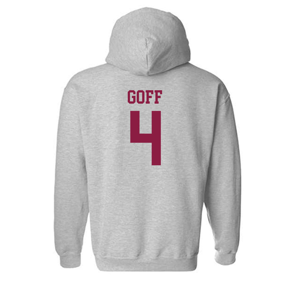Virginia Tech - NCAA Women's Basketball : Natalee Goff - Fashion Shersey Hooded Sweatshirt-1