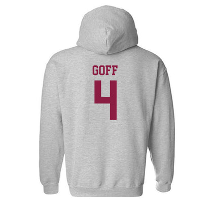 Virginia Tech - NCAA Women's Basketball : Natalee Goff - Fashion Shersey Hooded Sweatshirt-1