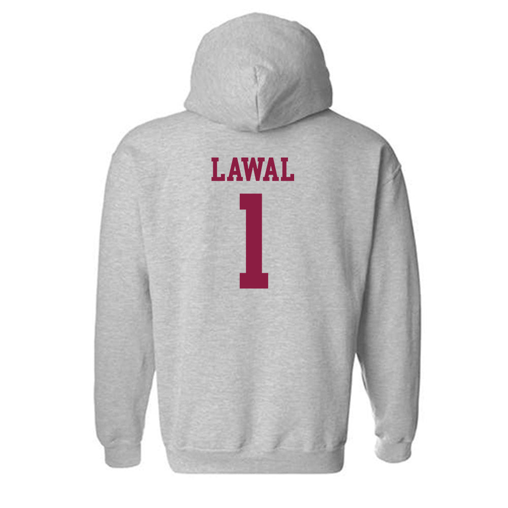 Virginia Tech - NCAA Men's Basketball : Tobi Lawal - Fashion Shersey Hooded Sweatshirt-1