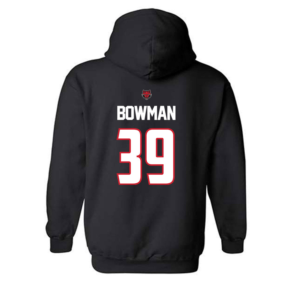Arkansas State - NCAA Football : Ethan Bowman - Hooded Sweatshirt-1