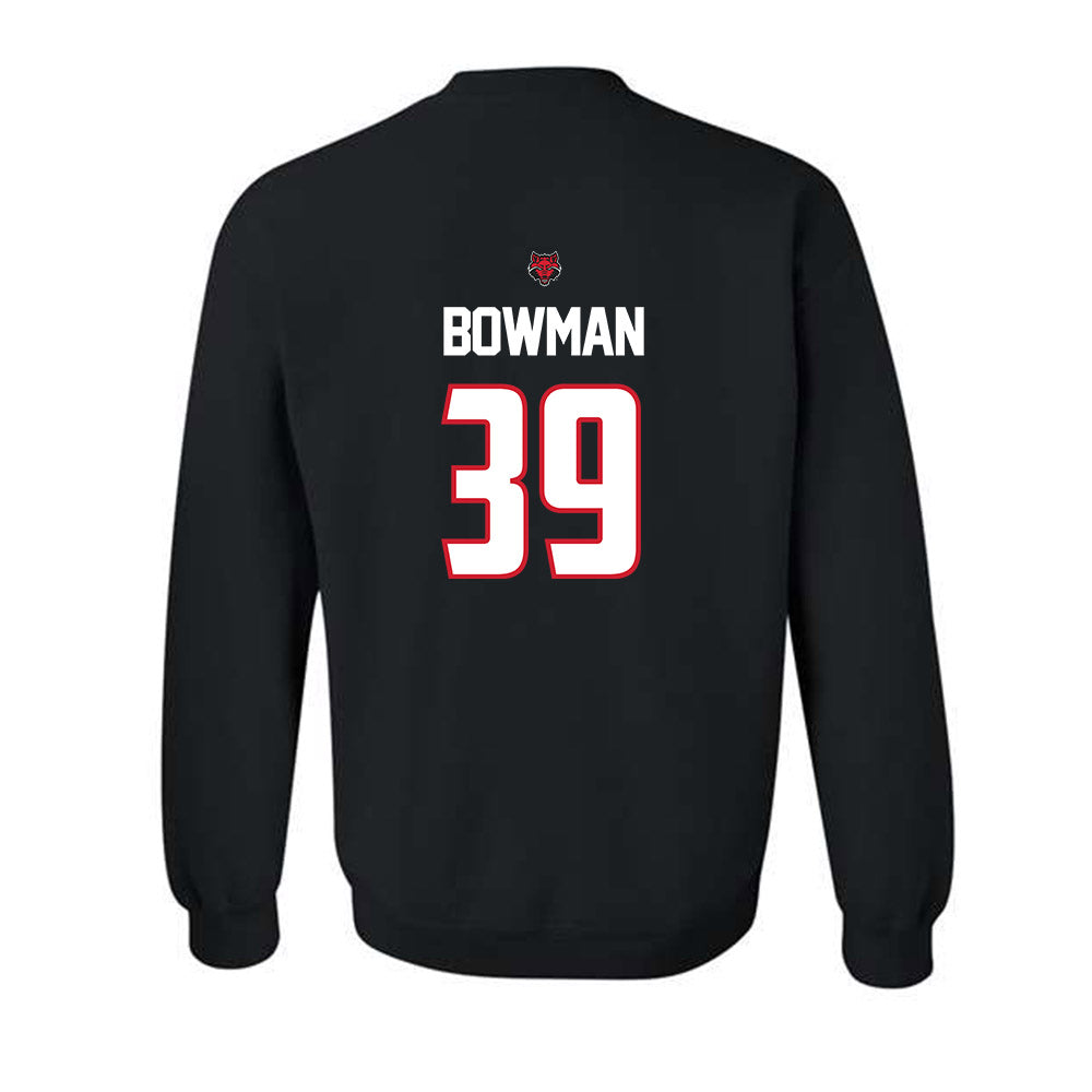 Arkansas State - NCAA Football : Ethan Bowman - Crewneck Sweatshirt-1