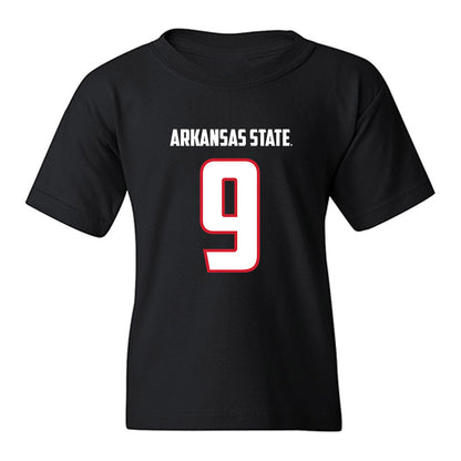 Arkansas State - NCAA Football : Kam Moore - Youth T-Shirt-0