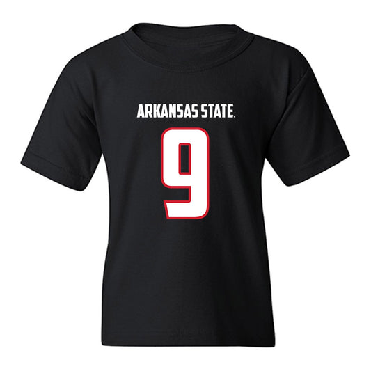 Arkansas State - NCAA Football : Kam Moore - Youth T-Shirt-0