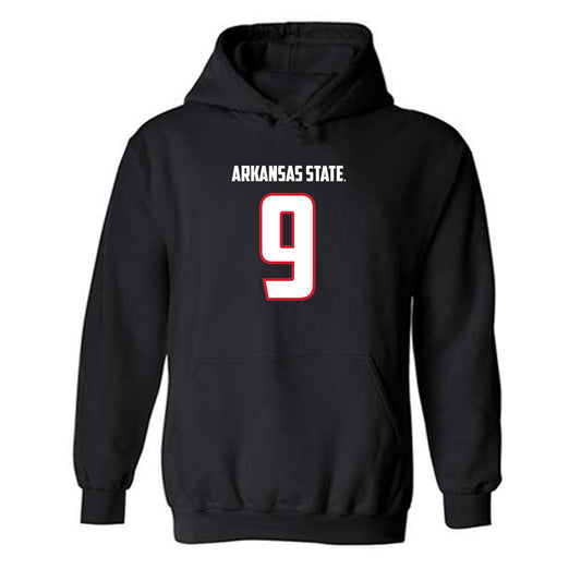 Arkansas State - NCAA Football : Kam Moore - Hooded Sweatshirt-0