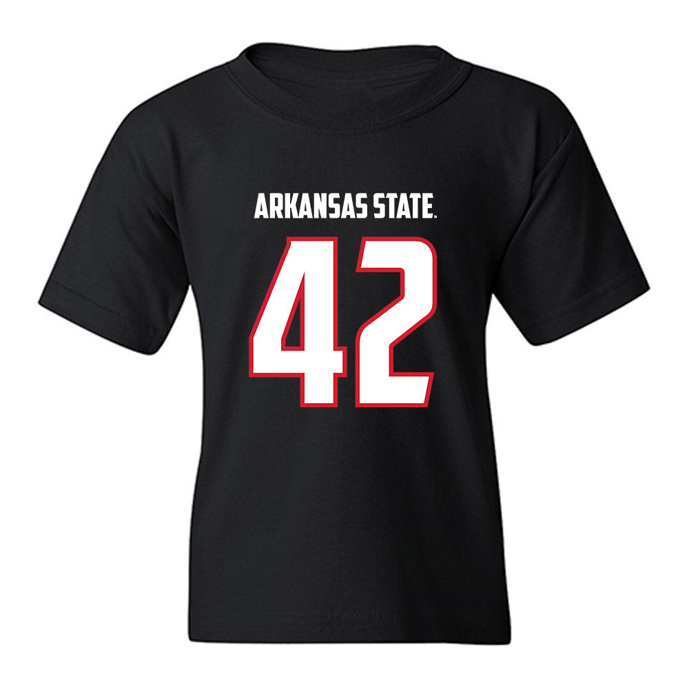 Arkansas State - NCAA Football : Kyle Nill - Youth T-Shirt-0