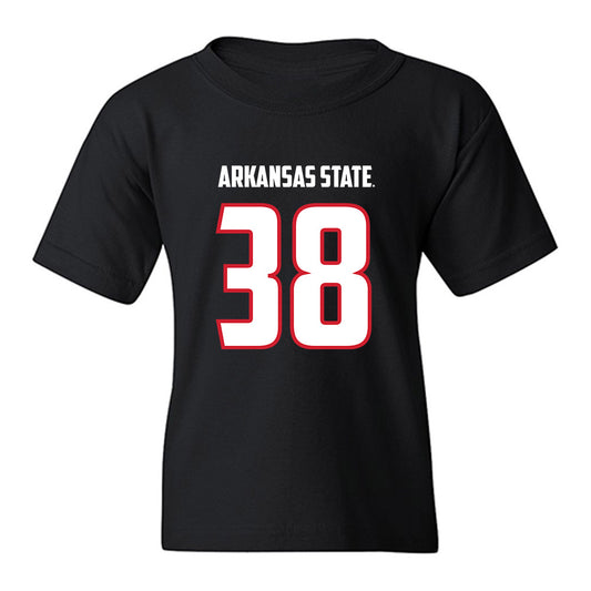 Arkansas State - NCAA Football : Noah Hamlin - Youth T-Shirt-0