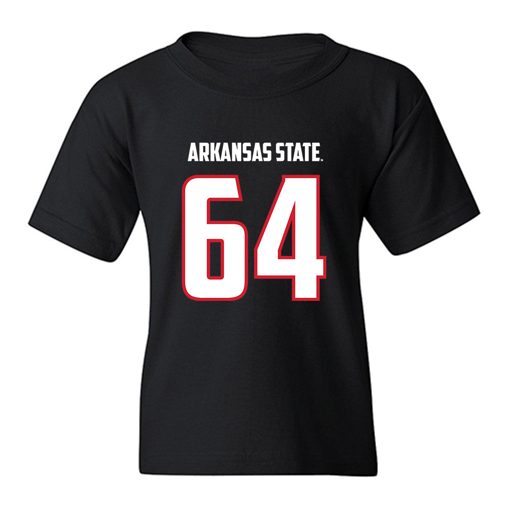 Arkansas State - NCAA Football : Noah Hacker - Youth T-Shirt-0