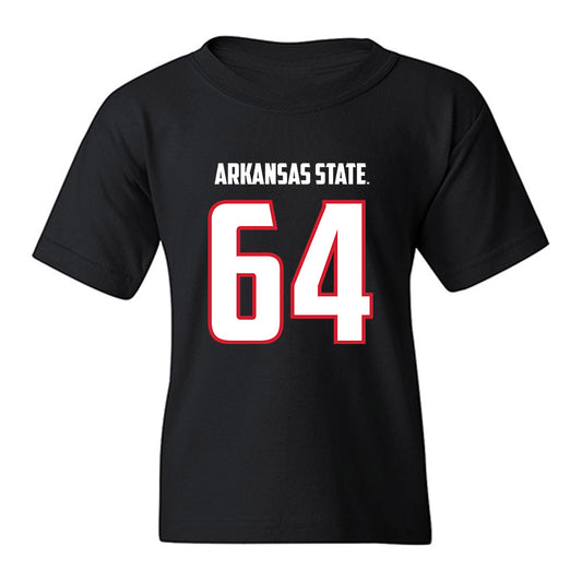 Arkansas State - NCAA Football : Noah Hacker - Youth T-Shirt-0