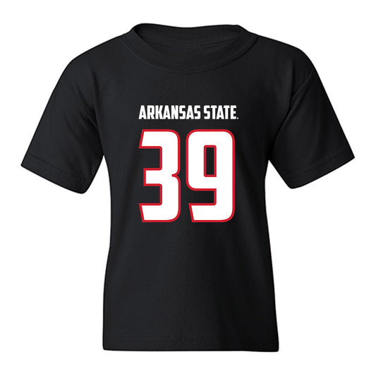 Arkansas State - NCAA Football : Ethan Bowman - Youth T-Shirt-0