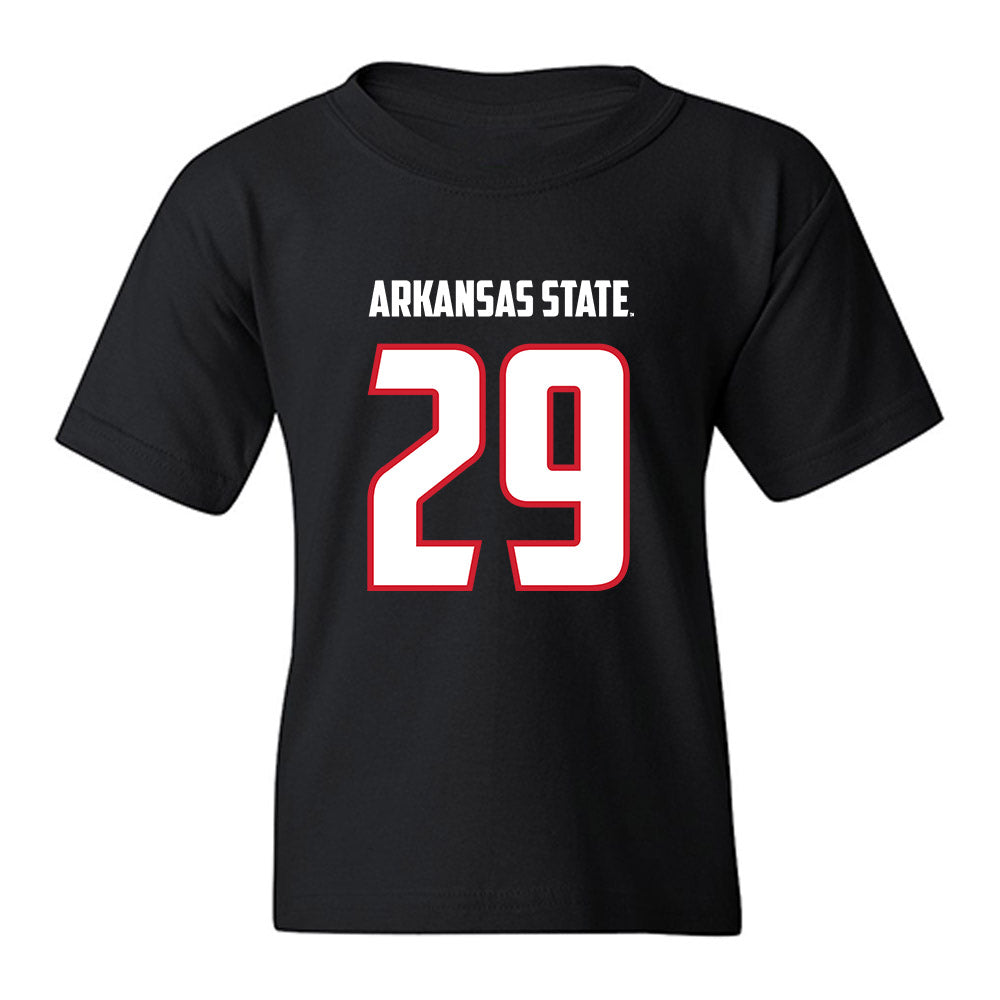 Arkansas State - NCAA Football : Luke Wisham - Youth T-Shirt-0