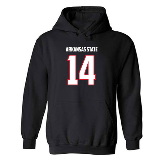 Arkansas State - NCAA Football : AJ Wallace - Hooded Sweatshirt-0