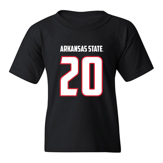 Arkansas State - NCAA Football : Mason Schubert - Youth T-Shirt-0
