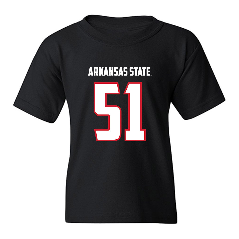 Arkansas State - NCAA Football : Cade Channell - Youth T-Shirt-0
