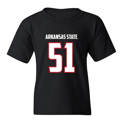Arkansas State - NCAA Football : Cade Channell - Youth T-Shirt-0