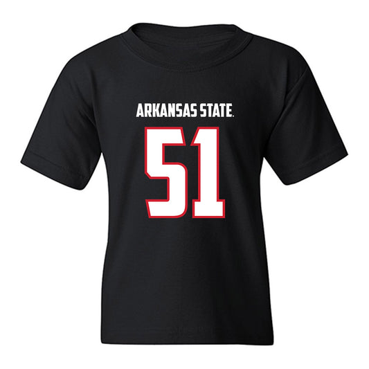 Arkansas State - NCAA Football : Cade Channell - Youth T-Shirt-0