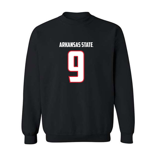 Arkansas State - NCAA Football : Kam Moore - Crewneck Sweatshirt-0