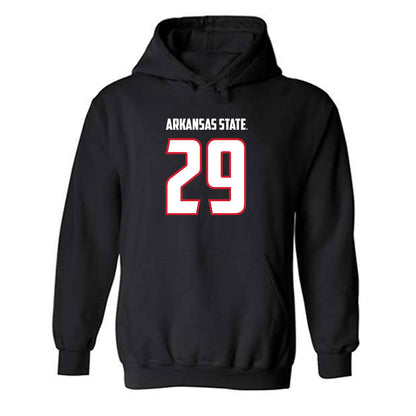 Arkansas State - NCAA Football : Luke Wisham - Hooded Sweatshirt-0