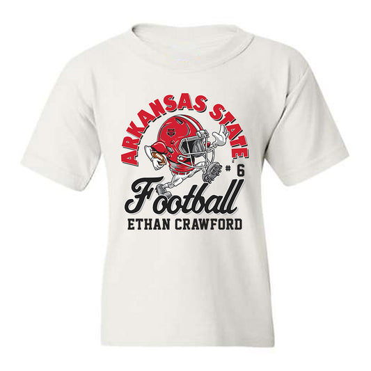 Arkansas State - NCAA Football : Ethan Crawford - Youth T-Shirt-0