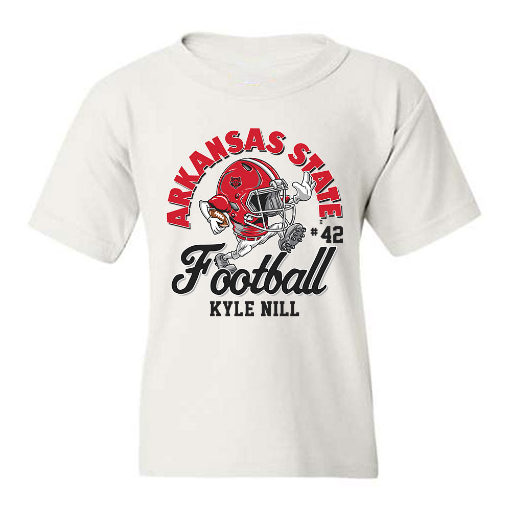 Arkansas State - NCAA Football : Kyle Nill - Youth T-Shirt-0