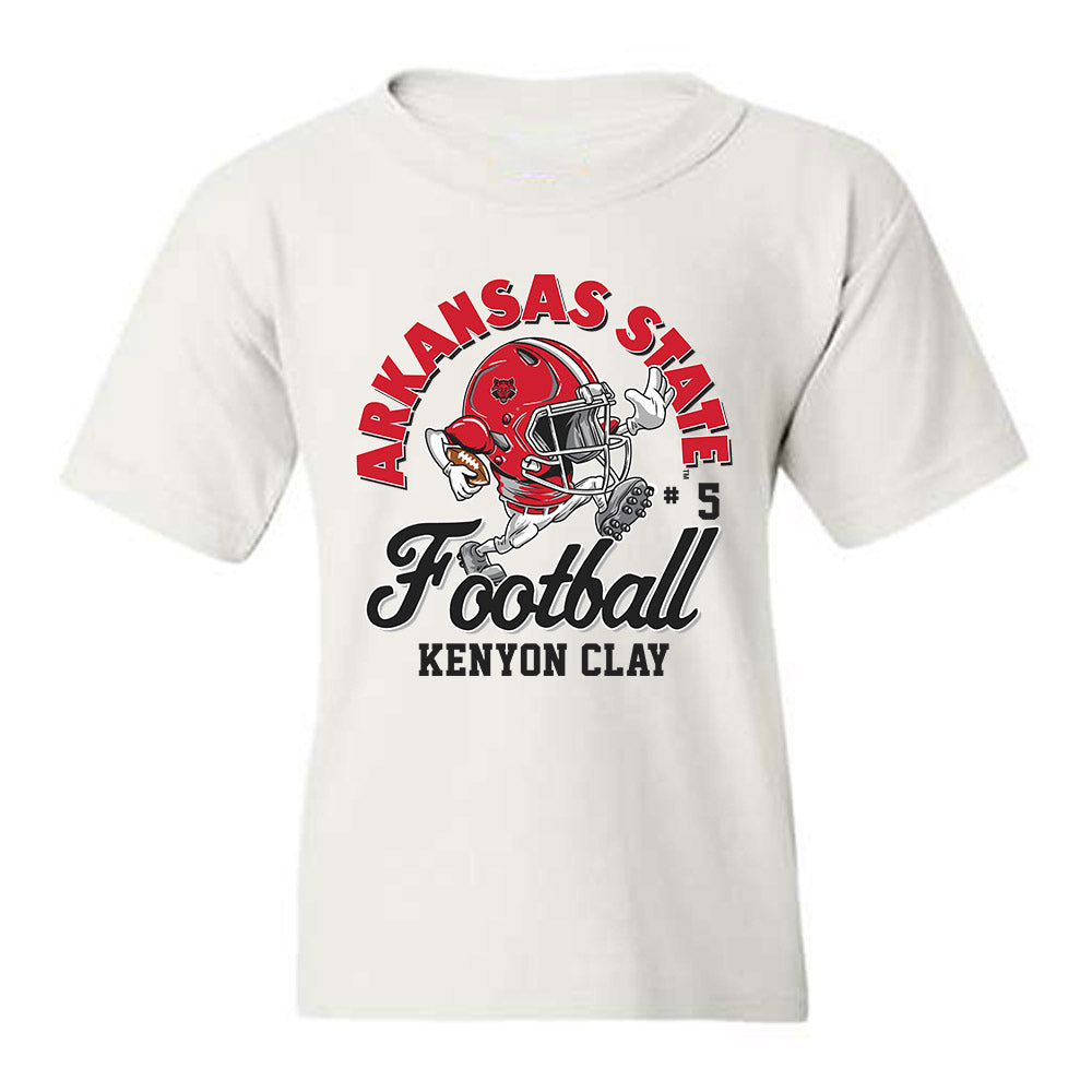 Arkansas State - NCAA Football : Kenyon Clay - Youth T-Shirt-0