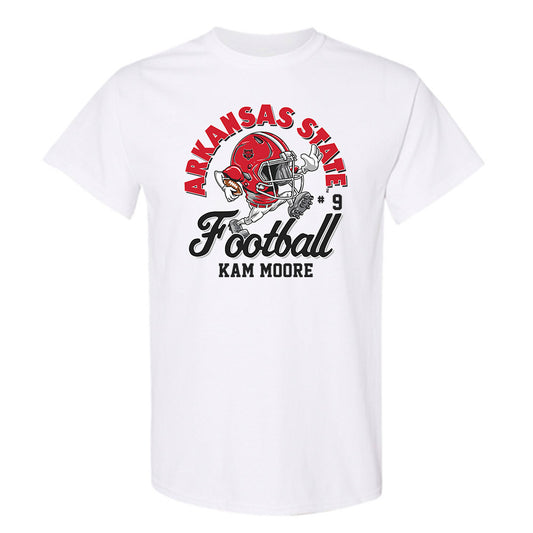 Arkansas State - NCAA Football : Kam Moore - T-Shirt-0