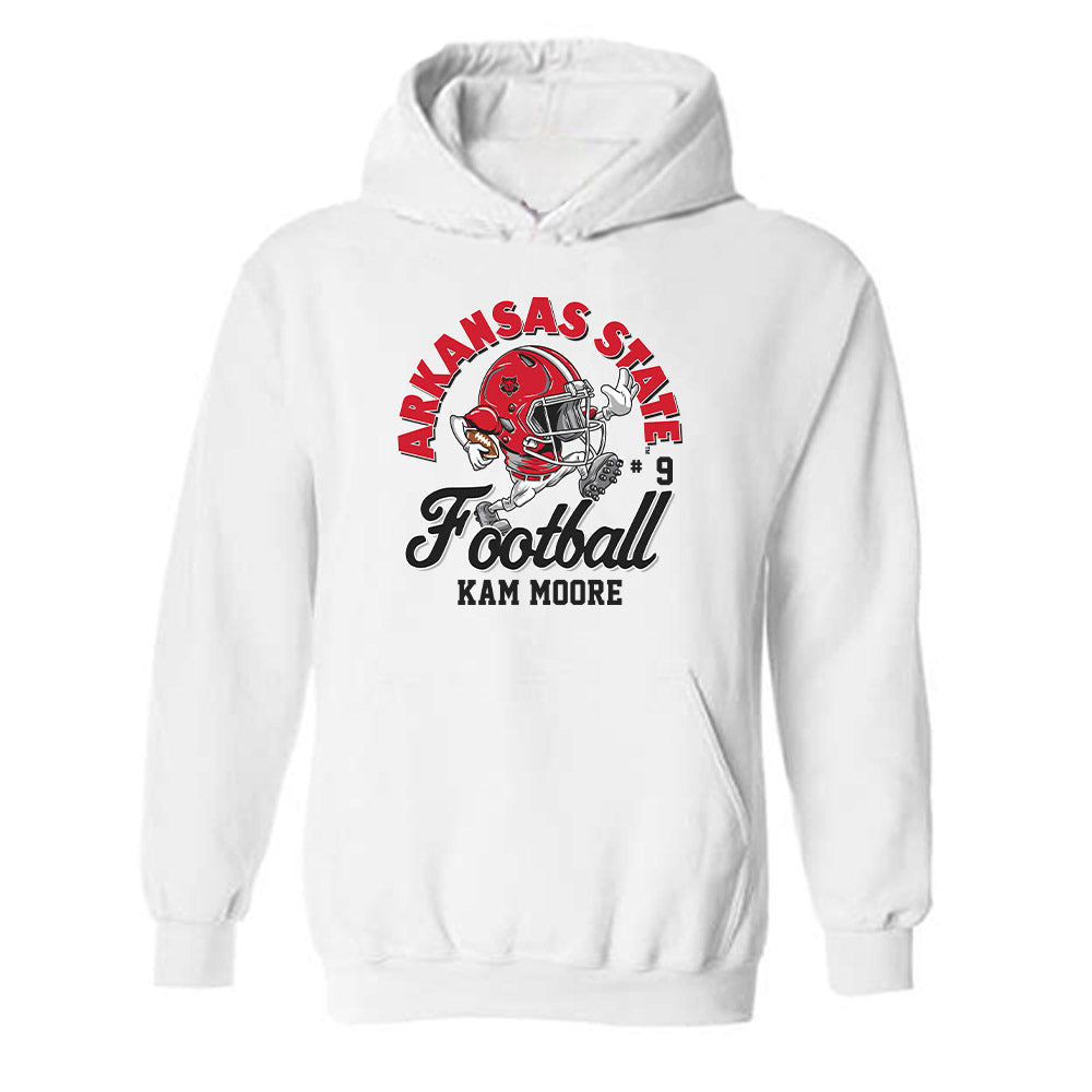 Arkansas State - NCAA Football : Kam Moore - Hooded Sweatshirt-0