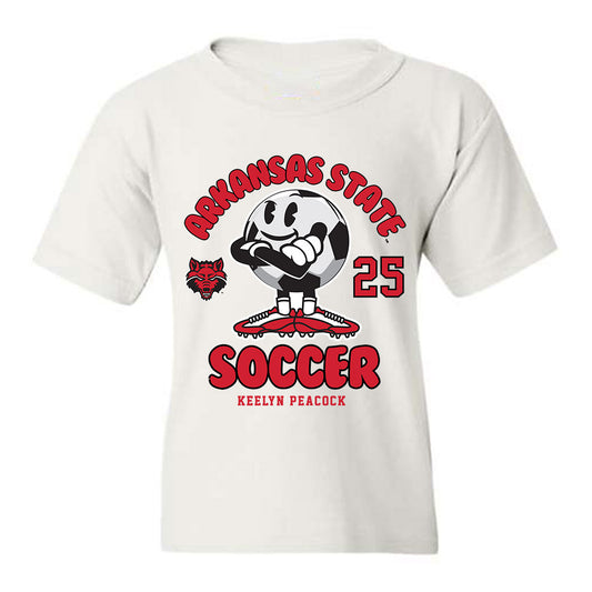 Arkansas State - NCAA Women's Soccer : Keelyn Peacock - Youth T-Shirt
