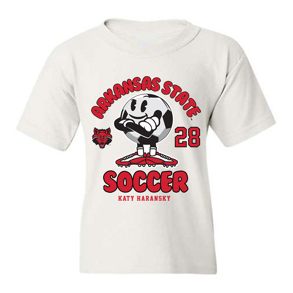 Arkansas State - NCAA Women's Soccer : Katy Haransky - Youth T-Shirt-0