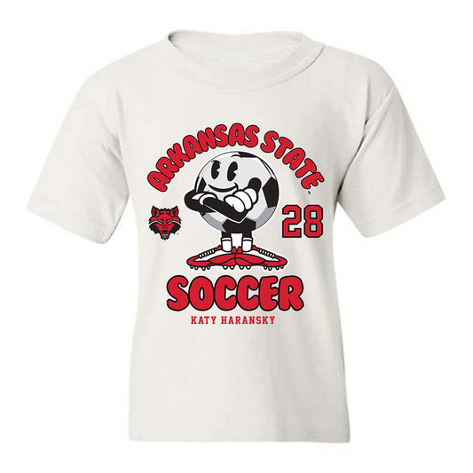 Arkansas State - NCAA Women's Soccer : Katy Haransky - Youth T-Shirt-0