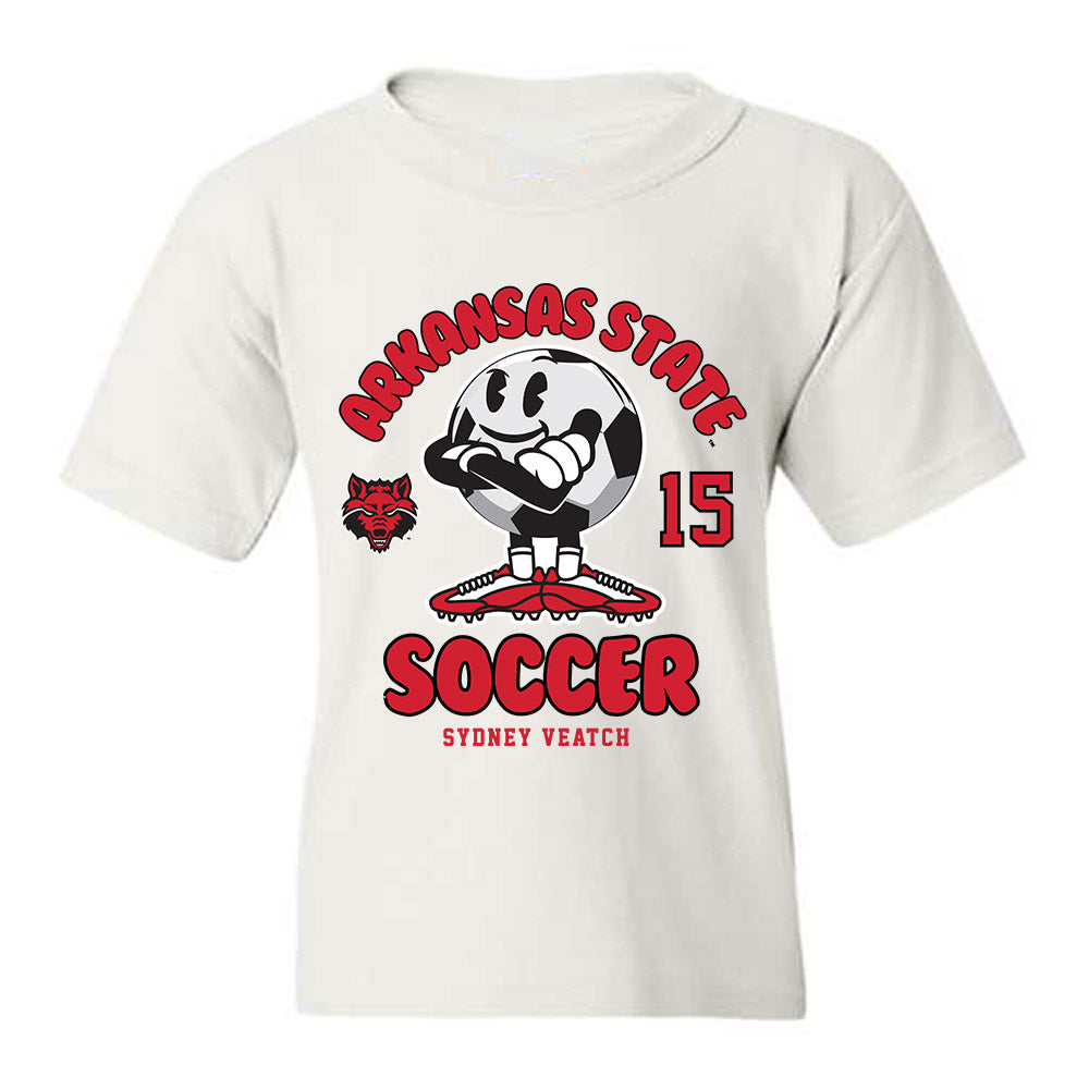 Arkansas State - NCAA Women's Soccer : Sydney Veatch - Youth T-Shirt-0