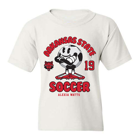 Arkansas State - NCAA Women's Soccer : Alexia Watts - Youth T-Shirt-0