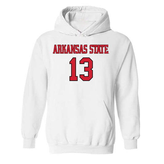 Arkansas State - NCAA Men's Basketball : Diggy Coleman - Hooded Sweatshirt-0