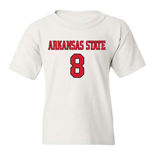 Arkansas State - NCAA Men's Basketball : Weston Honeycutt - Youth T-Shirt-0