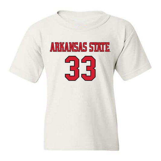 Arkansas State - NCAA Men's Basketball : Layne Taylor - Youth T-Shirt-0