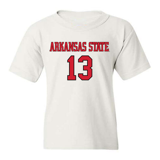 Arkansas State - NCAA Men's Basketball : Diggy Coleman - Youth T-Shirt-0