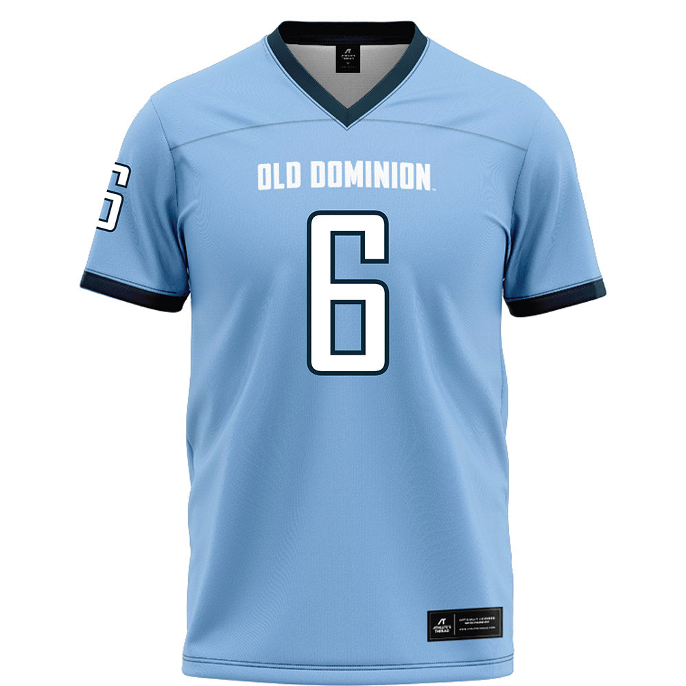 Old Dominion - NCAA Football : Treyvion Hall - Light blue Football Jersey-0