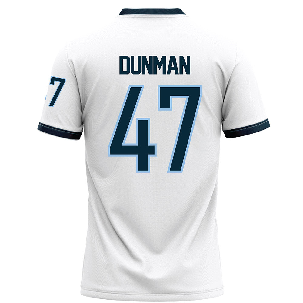 Old Dominion - NCAA Football : Ashten Dunman - White Football Jersey-1