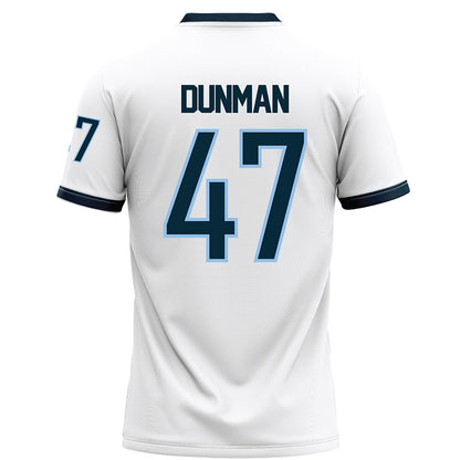 Old Dominion - NCAA Football : Ashten Dunman - White Football Jersey-1