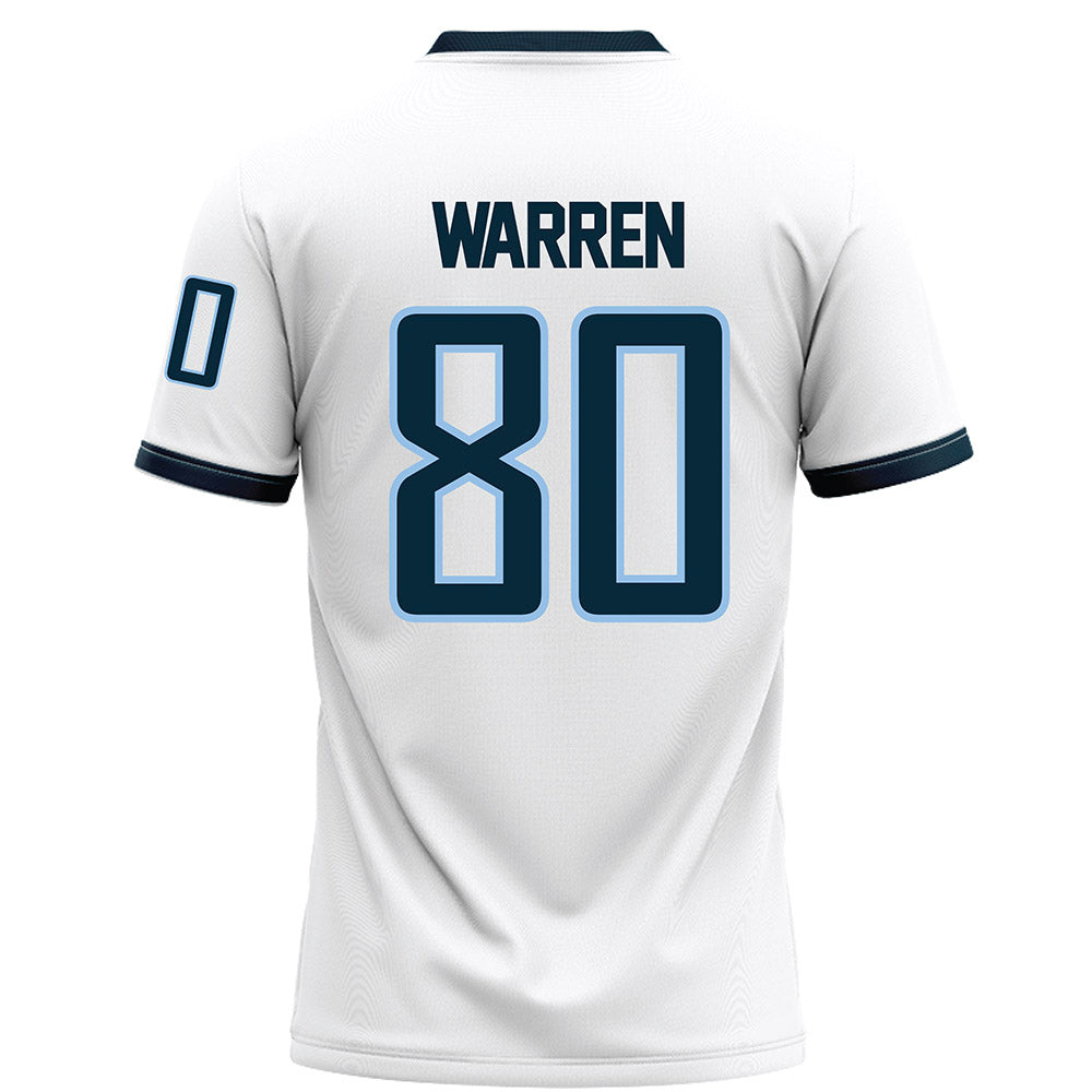 Old Dominion - NCAA Football : Christopher Warren - White Football Jersey-1