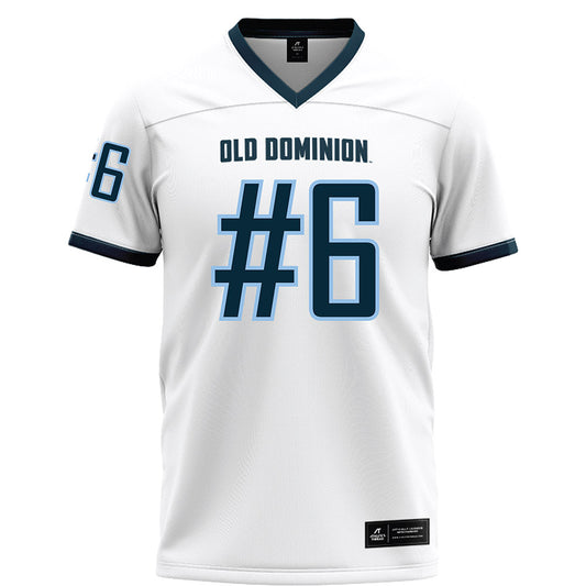 Old Dominion - NCAA Football : Treyvion Hall - White Football Jersey-0
