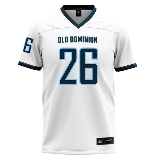 Old Dominion - NCAA Football : Justin Watts - White Football Jersey-0