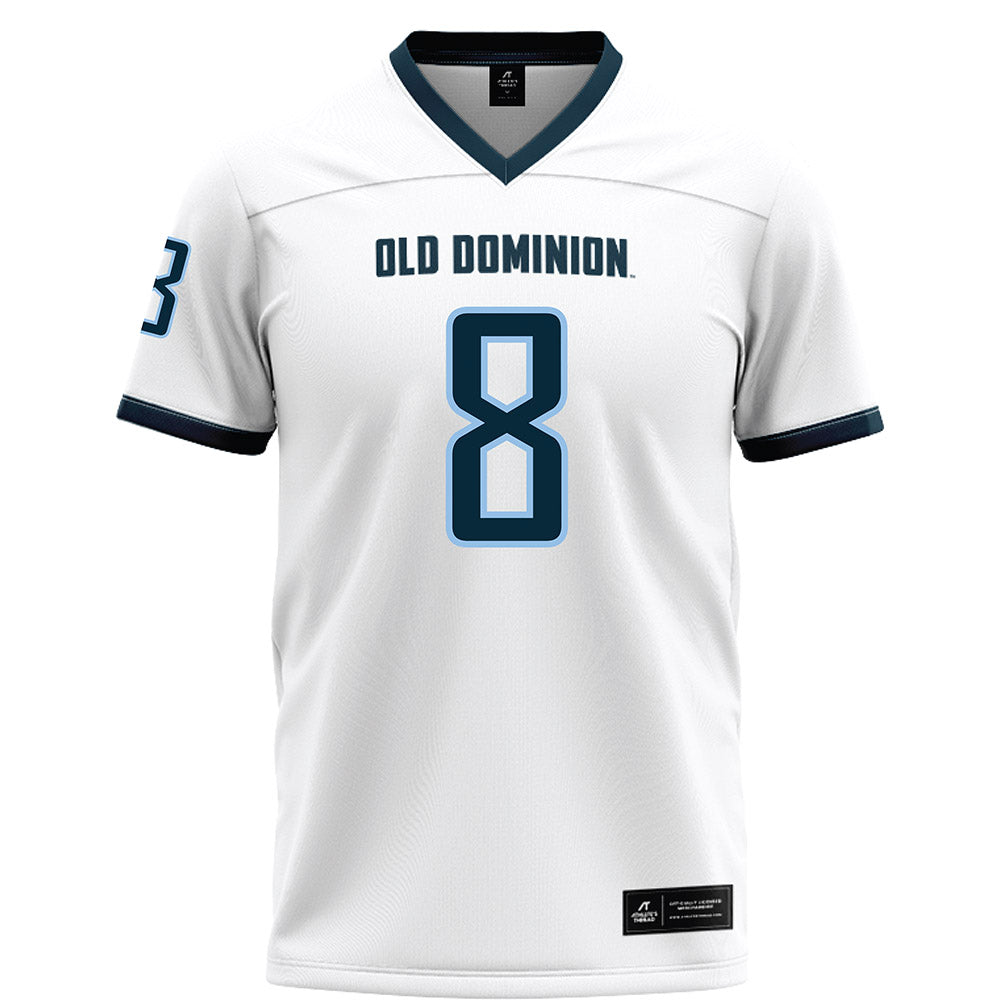 Old Dominion - NCAA Football : Gregory Johnson - White Football Jersey-0