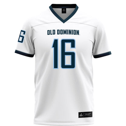Old Dominion - NCAA Football : Trey Caver - White Football Jersey-0